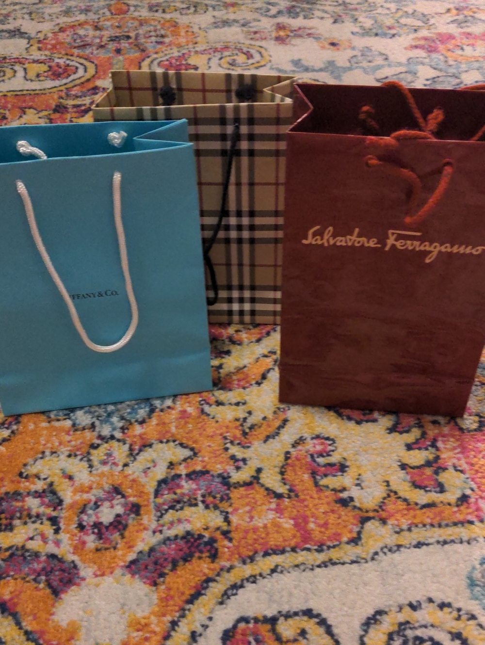 Burberry, Salvatore Ferragamo, Tiffany's - Gift Totes with Logo